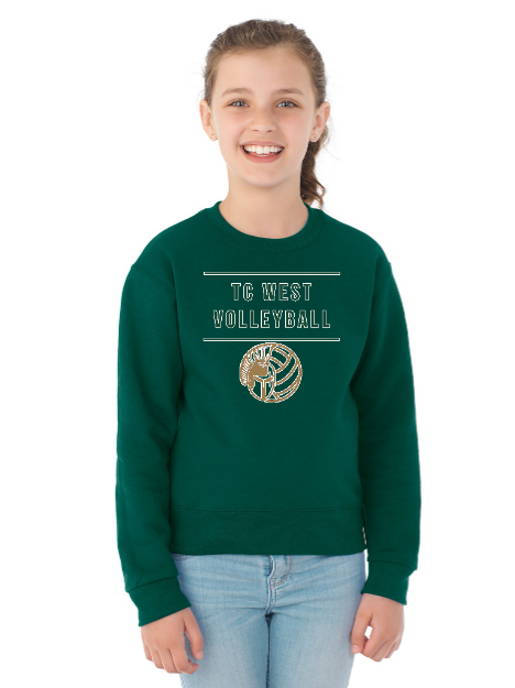 Jerzees NuBlend Youth Crewneck Sweatshirt - Image 15