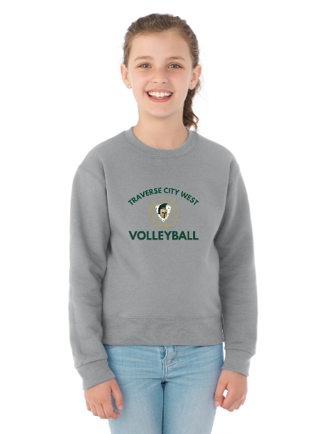 Jerzees NuBlend Youth Crewneck Sweatshirt - Image 2
