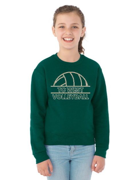 Jerzees NuBlend Youth Crewneck Sweatshirt - Image 14