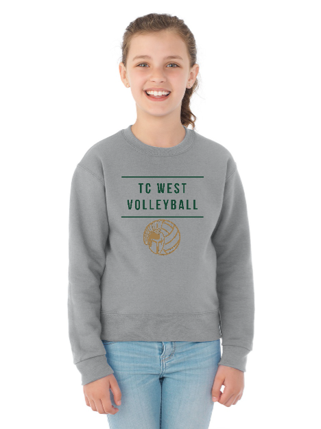 Jerzees NuBlend Youth Crewneck Sweatshirt - Image 4