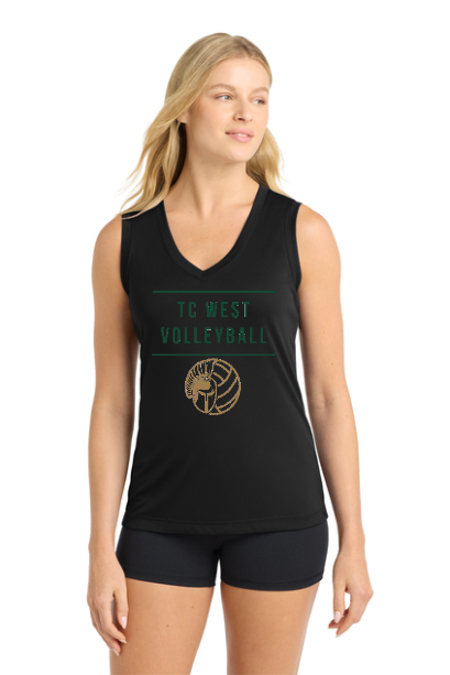 Sport-Tek Women's Sleeveless PosiCharge® Competitor™ V-Neck Tee - Image 6