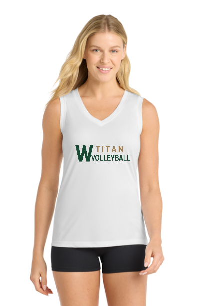 Sport-Tek Women's Sleeveless PosiCharge® Competitor™ V-Neck Tee - Image 2